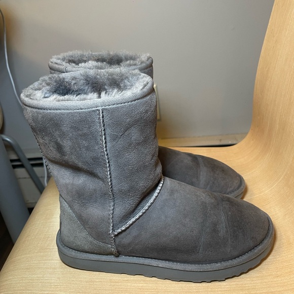 Classic Short Grey Ugg Boots - Picture 5 of 8